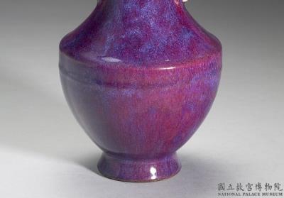 图片[2]-Vase with two handles in imitation Jun-ware glaze, Qing dynasty, Qianlong reign (1736-1795)-China Archive